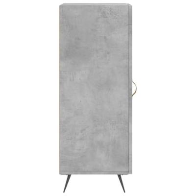 Dressoir 34,5x34x90 cm bewerkt hout betongrijs