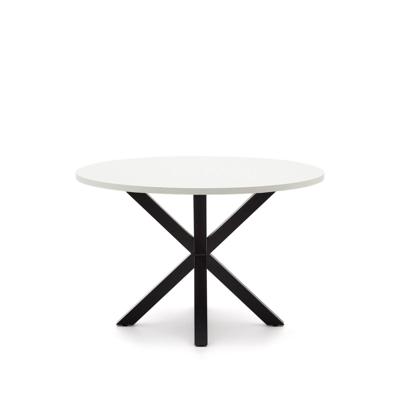 Kave Home Ronde Eettafel 'Argo' Melamine, 120cm, kleur Wit