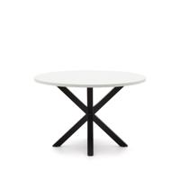 Kave Home Ronde Eettafel 'Argo' Melamine, 120cm, kleur Wit - thumbnail