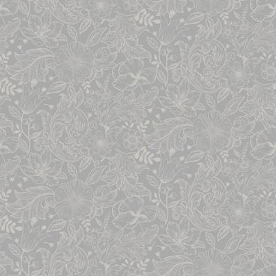 Dutch Wallcoverings Angas - Wilma Grey - Grijs