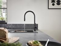 Hansgrohe Talis 1-gr keukenmkr 210 met uitttrekbare vuistdouche rvs-look 72800800 - thumbnail