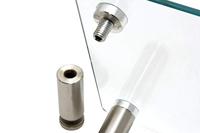 ROLINE In hoogte verstelbare glazen monitorstandaard rechthoekig - thumbnail