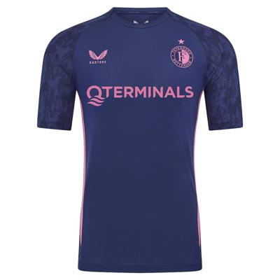 Castore Feyenoord Trainingsshirt 2025-2026 Donkerblauw Roze