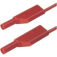SKS Hirschmann MLS WS 100/1 rt Veiligheidsmeetsnoer Banaanstekker 4 mm Banaanstekker 4 mm 1.00 m Rood 1 stuk(s) - thumbnail