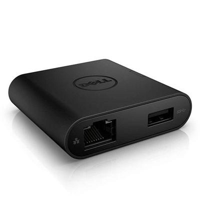 Dell USB-C Adapter DA200 - HDMI/VGA/RJ45/USB - Zwart
