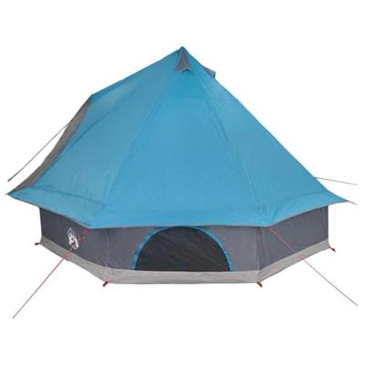 VidaXL Familie tipi tent tipi blauw en grijs 400 x 346 x 250 cm VidaXL Familie tipi tent tipi blauw en grijs 400 x 346 x 250 cm