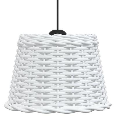 VidaXL Plafondlampenkap ø30x20 cm wicker wit