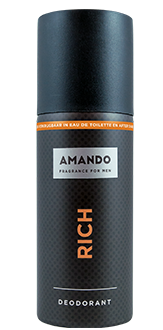 Amando Deodorant spray rich 150 Milliliter Amando Deodorant spray rich 150 Milliliter