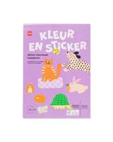 HEMA Kleurboek A5 met stickers huisdieren - thumbnail