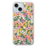 iPhone 14 hybride hoesje - Pink gardens - thumbnail