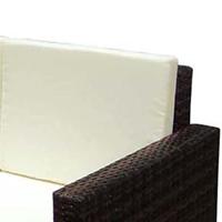 VidaXL 2-delige loungeset met kussens poly rattan bruin - thumbnail