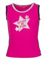 Papillon tanktop sport = fun meisjes roze - thumbnail