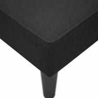 Chaise longue met rechterarmleuning stof zwart - thumbnail