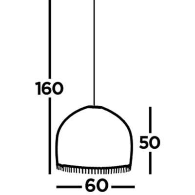 Searchlight Bamboe hanglampRattan Ø 60cm - 7400CW