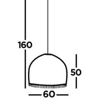 Searchlight Bamboe hanglampRattan Ø 60cm - 7400CW - thumbnail