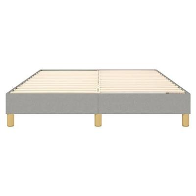 Boxspringframe stof lichtgrijs 140x190 cm