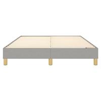 Boxspringframe stof lichtgrijs 140x190 cm - thumbnail