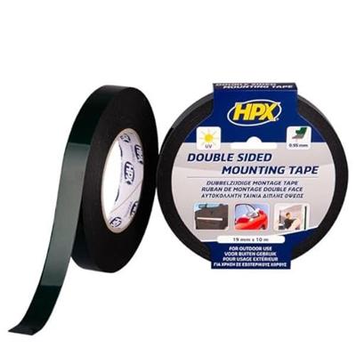 HPX Dubbelzijdige bevestigingstape | Zwart | 19mm x 50m - DM1950 | 1 stuk DM1950