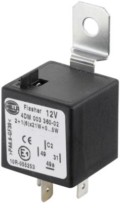 HELLA knipperlicht relais directional hazard warnin uni,f.trailerbetr.