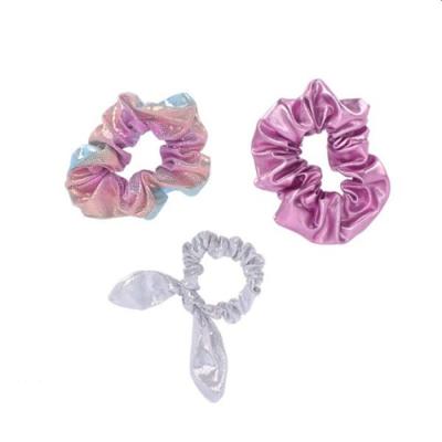 Scrunchie Set Roze-Zilver 3 Stuks Scrunchie Set Roze-Zilver 3 Stuks