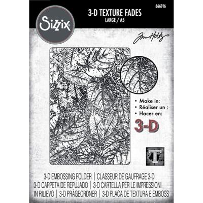 Sizzix • 3-d texture fades embossing folder foliage a5 by tim holtz