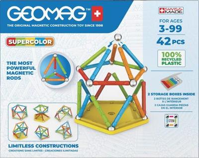 Geomag Super Color Recycled 42 veelkleurige stukken