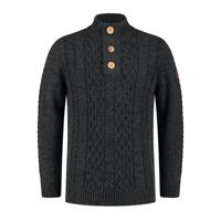 Travelin&apos; Men - Mock neck - Donker antraciet - Maat L - thumbnail