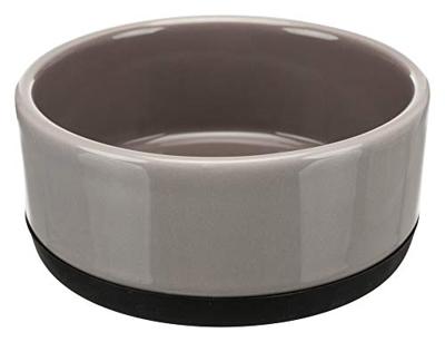 TRIXIE VOERBAK KERAMIEK / RUBBERRAND GRIJS 12X12 CM 400 ML 4 ST TRIXIE VOERBAK KERAMIEK / RUBBERRAND GRIJS 12X12 CM 400 ML 4 ST