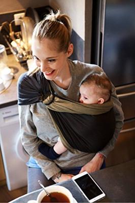 Kleine sjaal zonder knoop LOVE RADIUS antraciet olijf Kleine sjaal zonder knoop LOVE RADIUS antraciet olijf