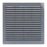 Ventilatierooster EDM 87703 Grijs 15 x 15 cm - thumbnail