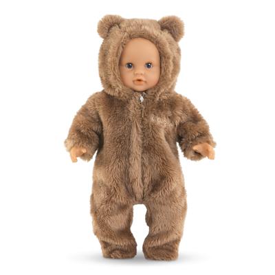 Corolle bunting brown bear onesie - 30cm