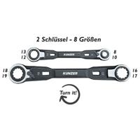 Kunzer 7RRS02 Ringsleutel met ratelset 4-voudig Sleutelbreedte (metrisch) 8 - 19 mm - thumbnail