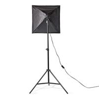 Nedis Lampenset voor Fotostudio | 70 W | 5500 K | 4000 lm | Werk hoogte: 60-180 cm | Inclusief lampen: 2 | Inclusief reistas | Zwart - SLKT10BK - thumbnail