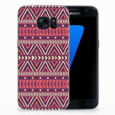 Samsung Galaxy S7 | TPU bumper | Aztec Paars Samsung Galaxy S7 | TPU bumper | Aztec Paars