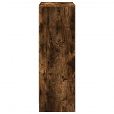 Dressoir met LED 72x34x100 cm bewerkt hout gerookt eikenkleurig Dressoir met LED 72x34x100 cm bewerkt hout gerookt eikenkleurig