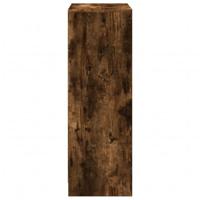 Dressoir met LED 72x34x100 cm bewerkt hout gerookt eikenkleurig - thumbnail