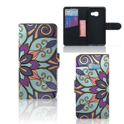 Samsung Galaxy A3 2017 Hoesje Purple Flower