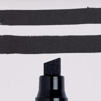 Bruynzeel Pentouch marker zwart xtra breed 4st - thumbnail