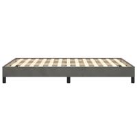 Bedframe zonder matras 120x190 cm fluweel donkergrijs - thumbnail