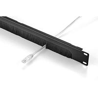 Renkforce RF-3429142 19 inch Afdekking met borstels voor patchkast 1 HE Zwart - thumbnail