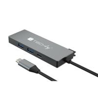 Techly IUSB32C-HUB4HPD laptop dock & poortreplicator Bedraad - thumbnail