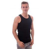 Claesens Men Rib Singlet Black Two Pack ( CL 1333) - thumbnail