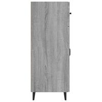 Dressoir 69,5x34x90 cm bewerkt hout grijs sonoma eikenkleurig - thumbnail
