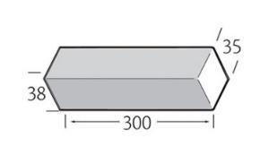 Buitenhoek 300mm - VinyPlus Quartzgrijs