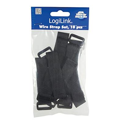 LogiLink KAB0056 kabelbinders klittenband 10 stuks 15cm