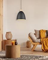 Trio HanglampJagger zwart met houtbruin - R30681032 - thumbnail