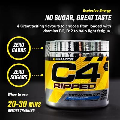 C4 Ripped 30servings Raspberry Lemonade