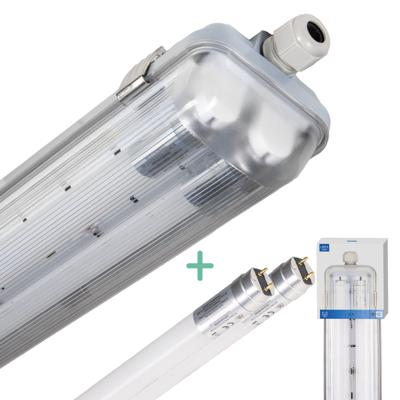 LED's Light Dubbele LED TL lamp 120 cm - compleet met LED buizen - Binnen en buiten - 4260 lm - 4000K - 2x11.5W - 185lm/w - Energielabel B