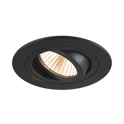 SLV Ronde led spotNew Tria 75 zwart - 2700K - 705lm - 38g - 1007402