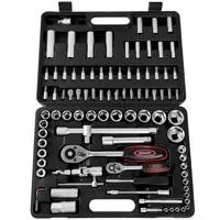 Toolbox - Gereedschapset 94 delig verchroomd vanadium staal - thumbnail